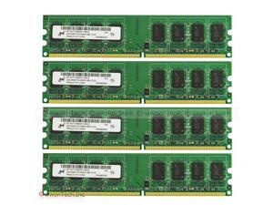 Micron 8GB 4x2GB PC2-6400 DDR2-800MHZ 240pin DIMM Desktop Memory For Intel 1.8V Micron 8GB 4x2GB PC2-6400 DDR2-800MHZ 240pin DIMM Desktop Memory For Intel 1.8V