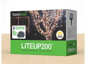 LITEUP200 Outdoor Solar 200 LED String Lights W/ Two Lighting Modes LITEUP200 Outdoor Solar 200 LED String Lights W/ Two Lighting Modes