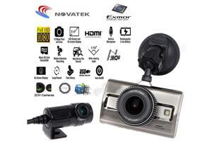 Dual-view 2CH M9S HD 1080p 3" LCD Night Car Dash Camera LDWS FCW WDR 6m Rear Camera Black Box DVR Dual-view 2CH M9S HD 1080p 3" LCD Night Car Dash Camera LDWS FCW WDR 6m Rear Camera Black Box DVR