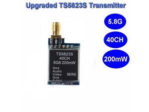 Upgraded TS5823S 200mw 5.8GHz 40 Channel Wireless Video and Audio AV Transmitter Upgraded TS5823S 200mw 5.8GHz 40 Channel Wireless Video and Audio AV Transmitter