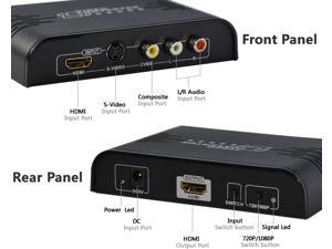 Composite& S-Video& HDMI to HDMI, S-Video/RCA to HDMI Converter Up-Scale Composite& S-Video& HDMI to HDMI, S-Video/RCA to HDMI Converter Up-Scale