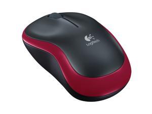 Logitech M185 3 Buttons 1 x Wheel 2.4GHz Both-Hands USB RF Wireless Mouse-Black/Red Logitech M185 3 Buttons 1 x Wheel 2.4GHz Both-Hands USB RF Wireless Mouse-Black/Red