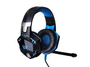 KOTION EACH G2000 Top Quality 50mm Drivers Wired Gaming Headphones with Mic for PC Computer Headset Earphone Stereo Bass LED Light & Noise Isolation-Black/Blue KOTION EACH G2000 Top Quality 50mm Drivers Wired Gaming Headphones with Mic for PC Computer Headset Earphone Stereo Bass LED Light & Noise Isolation-Black/Blue