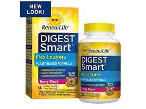 Renew Life Digest Smart Kids Enzyme (Plant-Based Formula) - 60 Chewable Tablets Renew Life Digest Smart Kids Enzyme (Plant-Based Formula) - 60 Chewable Tablets