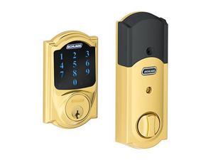Schlage NexiaBE469NX Touchscreen Deadbolt | Camelot Style |... Schlage NexiaBE469NX Touchscreen Deadbolt | Camelot Style |...