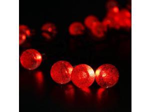 LederTEK 30 Solar Powered Decorative Christmas Crystal Ball Lights Outdoor/Indoor Home Decoration Wedding Holiday Party Garden Colorful 1.5W 5.8M/19.7ft LederTEK 30 Solar Powered Decorative Christmas Crystal Ball Lights Outdoor/Indoor Home Decoration Wedding Holiday Party Garden Colorful 1.5W 5.8M/19.7ft