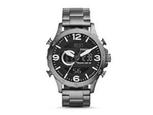 Fossil Men's Silver Analog/Digital Watch JR1491 Fossil Men's Silver Analog/Digital Watch JR1491