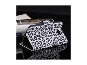 Moonmini Case for Note 2 N7100, Leopard Cheetah Pattern PU Leather Wallet Pouch Cover Case with Stand Function and Card Slots for Samsung Galaxy Note 2 N7100 - White Moonmini Case for Note 2 N7100, Leopard Cheetah Pattern PU Leather Wallet Pouch Cover Case with Stand Function and Card Slots for Samsung Galaxy Note 2 N7100 - White