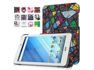 Moonmini Case for Acer Iconia One 8 B1-850 PU Leather Tablet Case Flip Cover Protector with Stand Function (Irregular Squares) Moonmini Case for Acer Iconia One 8 B1-850 PU Leather Tablet Case Flip Cover Protector with Stand Function (Irregular Squares)