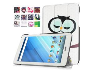 Moonmini Case for Acer Iconia One 8 B1-850 PU Leather Tablet Case Flip Cover Protector with Stand Function (Owl) Moonmini Case for Acer Iconia One 8 B1-850 PU Leather Tablet Case Flip Cover Protector with Stand Function (Owl)