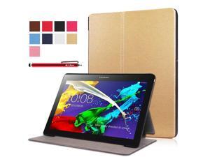Moonmini Case for Lenovo Tab 2 A10-30F PU Leather Folding Flip Case Cover Protector with Stand Function (Golden) Moonmini Case for Lenovo Tab 2 A10-30F PU Leather Folding Flip Case Cover Protector with Stand Function (Golden)