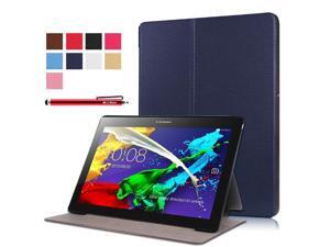 Moonmini Case for Lenovo Tab 2 A10-30F PU Leather Folding Flip Case Cover Protector with Stand Function (Dark Blue) Moonmini Case for Lenovo Tab 2 A10-30F PU Leather Folding Flip Case Cover Protector with Stand Function (Dark Blue)