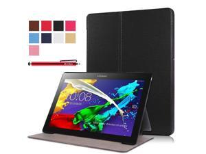 Moonmini Case for Lenovo Tab 2 A10-30F PU Leather Folding Flip Case Cover Protector with Stand Function (Black) Moonmini Case for Lenovo Tab 2 A10-30F PU Leather Folding Flip Case Cover Protector with Stand Function (Black)
