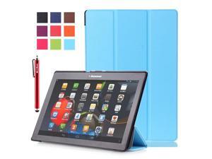 Moonmini Case for Lenovo Tab 2 A10-70/A10-30/X30F PU Leather Flip Stand Case Cover Protector with Auto Sleep / Wake Function (Sky Blue) Moonmini Case for Lenovo Tab 2 A10-70/A10-30/X30F PU Leather Flip Stand Case Cover Protector with Auto Sleep / Wake Function (Sky Blue)