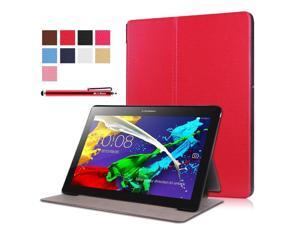 Moonmini Case for Lenovo Tab 2 A10-30F PU Leather Folding Flip Case Cover Protector with Stand Function (Red) Moonmini Case for Lenovo Tab 2 A10-30F PU Leather Folding Flip Case Cover Protector with Stand Function (Red)