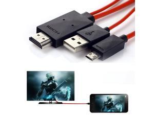 MHL 11 Pin Micro USB to HDMI Adapter Cable 1080p HDTV for Samsung Galaxy S5, S4, S3, Note 3, Note 2, Galaxy Tab 3 8.0, Tab 3 10.1, Tab Pro, Galaxy Note 8, Note Pro 12.2 6.5 Feet MHL 11 Pin Micro USB to HDMI Adapter Cable 1080p HDTV for Samsung Galaxy S5, S4, S3, Note 3, Note 2, Galaxy Tab 3 8.0, Tab 3 10.1, Tab Pro, Galaxy Note 8, Note Pro 12.2 6.5 Feet