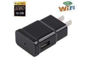 1080P Wifi Spy Camera Adapter Hidden Adapter Camera Mini Camcorder Video Recorder Cam Security & Surveillance Cameras with Built in 16GB Memory 1080P Wifi Spy Camera Adapter Hidden Adapter Camera Mini Camcorder Video Recorder Cam Security & Surveillance Cameras with Built in 16GB Memory