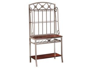 Decorative Bakers Rack with Wine Storage Decorative Bakers Rack with Wine Storage