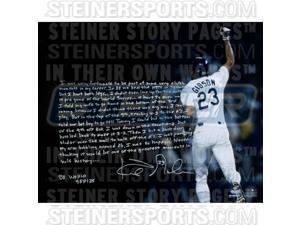 Kirk Gibson Signed Home Run Story Photo Kirk Gibson Signed Home Run Story Photo