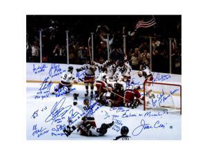 1980 USA Hockey Team Signed Photograph with Inscriptions (17 Signatures) 1980 USA Hockey Team Signed Photograph with Inscriptions (17 Signatures)