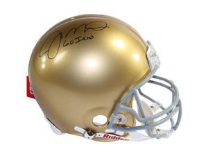 Joe Montana Signed Notre Dame Full Size Authentic Helmet with "Go Irish" Inscription Joe Montana Signed Notre Dame Full Size Authentic Helmet with "Go Irish" Inscription