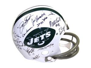 1969 New York Jets Team Signed Authentic '65-'77 Throwback Helmet with 24 Signatures 1969 New York Jets Team Signed Authentic '65-'77 Throwback Helmet with 24 Signatures