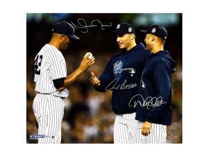 Derek Jeter, Andy Pettitte & Mariano Rivera Triple-Signed Photo Derek Jeter, Andy Pettitte & Mariano Rivera Triple-Signed Photo