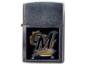 MLB Large Emblem Zippo Lighter - Milwaukee Brewers MLB Large Emblem Zippo Lighter - Milwaukee Brewers