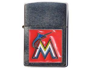 MLB Large Emblem Zippo Lighter - Miami Marlins MLB Large Emblem Zippo Lighter - Miami Marlins