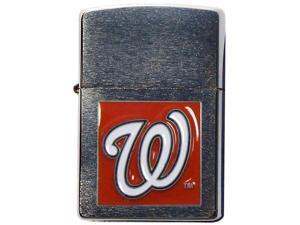 MLB Large Emblem Zippo Lighter - Washington Nationals MLB Large Emblem Zippo Lighter - Washington Nationals