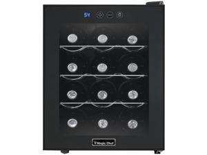 Magic Chef Mcwc12b 12-Bottle Wine Cooler 22.20in. x 21.90in. x 17.00in. Magic Chef Mcwc12b 12-Bottle Wine Cooler 22.20in. x 21.90in. x 17.00in.