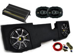Kicker for Dodge Ram Quad/Crew Cab 02-15 12" Comp D Subs under-seat w/ Kicker Grilles, CS 6x9s, 300 watt Amp & Wire kit Kicker for Dodge Ram Quad/Crew Cab 02-15 12" Comp D Subs under-seat w/ Kicker Grilles, CS 6x9s, 300 watt Amp & Wire kit