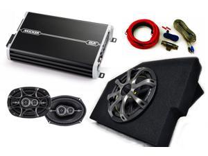 Kicker for Dodge Ram 02-15 Loaded box w/10" Comp woofer w/ grille, 4 channel Amp, pair of 6x9 DS speakers w/ wiring kit. Kicker for Dodge Ram 02-15 Loaded box w/10" Comp woofer w/ grille, 4 channel Amp, pair of 6x9 DS speakers w/ wiring kit.