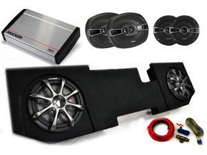 Kicker for Dodge Ram Quad / Crew Cab 02-15 Dual 12" CompRT subs in box, KS Speakers, 800 Watt KX Amp, Grilles & Wire Kit Kicker for Dodge Ram Quad / Crew Cab 02-15 Dual 12" CompRT subs in box, KS Speakers, 800 Watt KX Amp, Grilles & Wire Kit