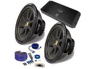 Kicker 2 12" Comp Subwoofers and a DUBa1450 900 Watt Amp + Amp wire kit Package Kicker 2 12" Comp Subwoofers and a DUBa1450 900 Watt Amp + Amp wire kit Package