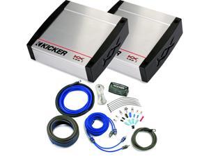 Kicker KX Amplifier package - Two Kicker KX 400 Watt Class-D Monoblock Amplifiers and Kicker wiring kit Kicker KX Amplifier package - Two Kicker KX 400 Watt Class-D Monoblock Amplifiers and Kicker wiring kit