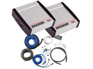 Kicker KX Amplifier package - Two Kicker KX-Series 200 Watt Full-Range Class-D Stereo Amplifiers and wiring kit Kicker KX Amplifier package - Two Kicker KX-Series 200 Watt Full-Range Class-D Stereo Amplifiers and wiring kit