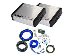 Kicker KX Amplifier package - Two Kicker KX 800 Watt Class-D Monoblock Amplifiers and Kicker 4-gauge wiring kit Kicker KX Amplifier package - Two Kicker KX 800 Watt Class-D Monoblock Amplifiers and Kicker 4-gauge wiring kit