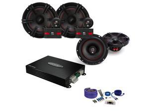 MB Quart XC1-216 6.5" XK1-116 Speakers, Jensen POWER400X4 Amp and Amp Kit MB Quart XC1-216 6.5" XK1-116 Speakers, Jensen POWER400X4 Amp and Amp Kit