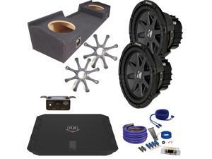 Kicker for GMC 99-06 Sierra CVR102 10" Truck Bundle with DUBA11000D 1100 Watt Amplifier + Enclosure + Wire Kit Kicker for GMC 99-06 Sierra CVR102 10" Truck Bundle with DUBA11000D 1100 Watt Amplifier + Enclosure + Wire Kit