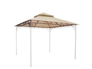 10.8'x10.8' Outdoor Waterproof Gazebo Canopy Top Replacement 2-tier Cover for 10'x10' Frame 10.8'x10.8' Outdoor Waterproof Gazebo Canopy Top Replacement 2-tier Cover for 10'x10' Frame