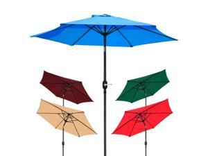 8' Aluminum Outdoor Patio Umbrella w/ Crank Tilt Deck Market Yard Beach Pool Cafe 8' Aluminum Outdoor Patio Umbrella w/ Crank Tilt Deck Market Yard Beach Pool Cafe