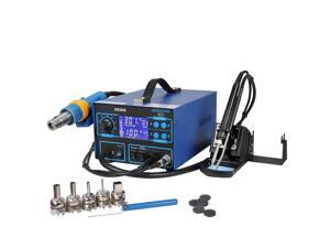 2in1 Rework Soldering Station Iron Welder Hot Air Gun w/ 5 Nozzles 992D SMD ESD 2in1 Rework Soldering Station Iron Welder Hot Air Gun w/ 5 Nozzles 992D SMD ESD