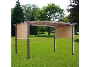 17x6.5 Ft Pergola Canopy Replacement Cover Outdoor Yard Patio Beige 200g UV30+ 17x6.5 Ft Pergola Canopy Replacement Cover Outdoor Yard Patio Beige 200g UV30+