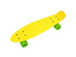 Yellow Green Mini Skateboard Cruiser Style Complete Deck Truck Wheel Kid Toy 22" Yellow Green Mini Skateboard Cruiser Style Complete Deck Truck Wheel Kid Toy 22"