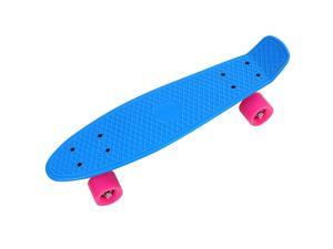 Blue Pink Mini Skateboard Cruiser Style Complete Deck Truck Wheel Youth Teen 22" Blue Pink Mini Skateboard Cruiser Style Complete Deck Truck Wheel Youth Teen 22"
