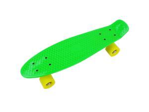 Green Yellow Mini Skateboard Cruiser Style Complete Deck Truck Wheel Kid Toy 22" Green Yellow Mini Skateboard Cruiser Style Complete Deck Truck Wheel Kid Toy 22"