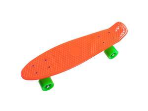 Orange Green Mini Skateboard Cruiser Style Complete Deck Truck Wheel Kid Toy 22" Orange Green Mini Skateboard Cruiser Style Complete Deck Truck Wheel Kid Toy 22"