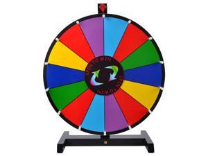 18" Dry Erase Spinning Color Prize Wheel Tabletop Fortune Design Carnival Game 18" Dry Erase Spinning Color Prize Wheel Tabletop Fortune Design Carnival Game