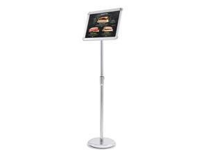 Adjustable Pedestal Sign Stand w/ Swivel Face for 8.5" x 11" Insert Snap Frame Adjustable Pedestal Sign Stand w/ Swivel Face for 8.5" x 11" Insert Snap Frame